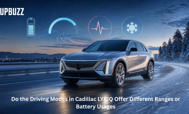 Do the Driving Modes in Cadillac LYRIQ Offer Different Ranges or Battery Usages